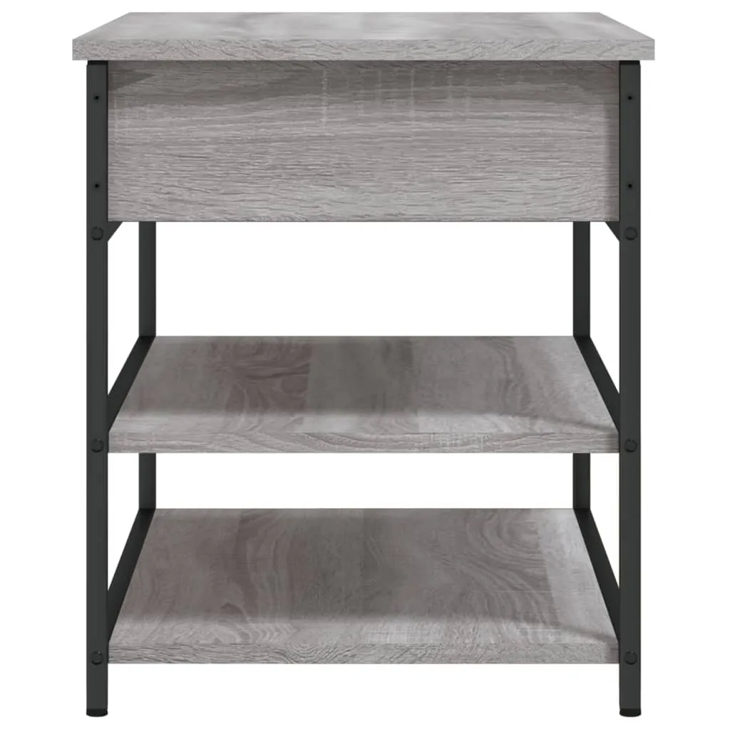 Shoe Bench Grey Sonoma 70x42.5x50 cm Engineered Wood