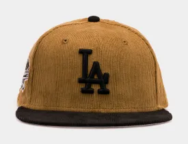 Shoe Palace Exclusive Los Angeles Dodgers Wheat Corduroy 59Fifty Fitted Mens Hat (Wheat/Black)