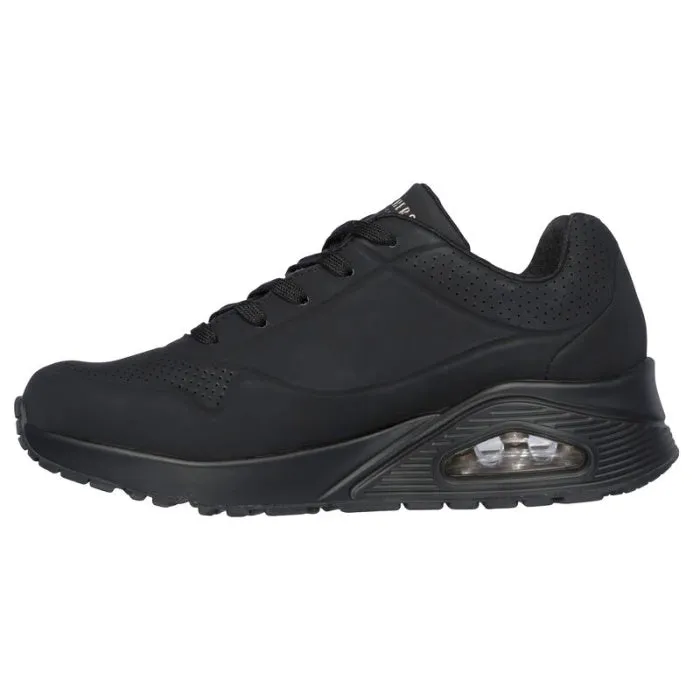 Skechers Uno Stand On Air Womens Trainer Black Sole