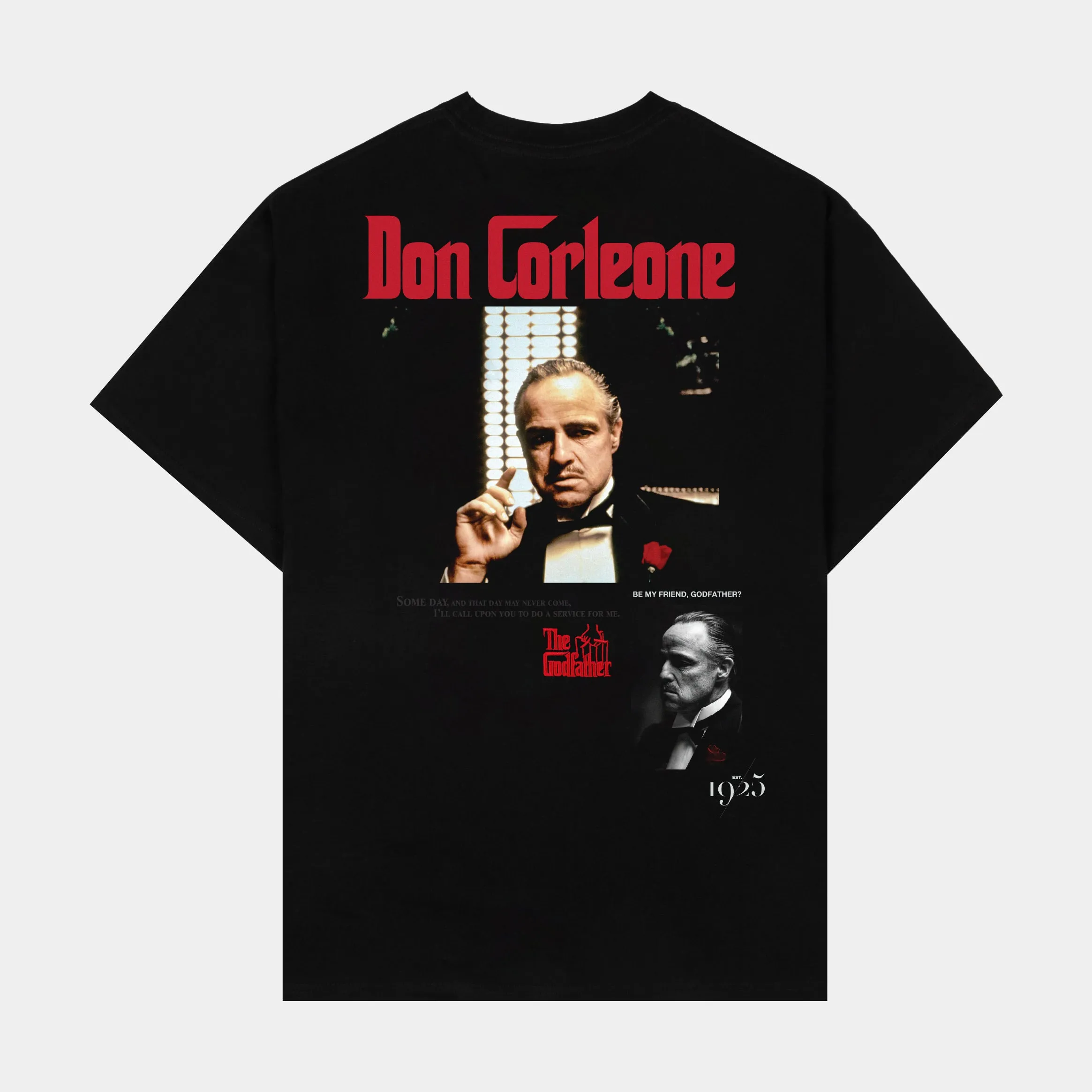 SP x The Godfather Corleone Mens Short Sleeve Shirt (Black/Red)