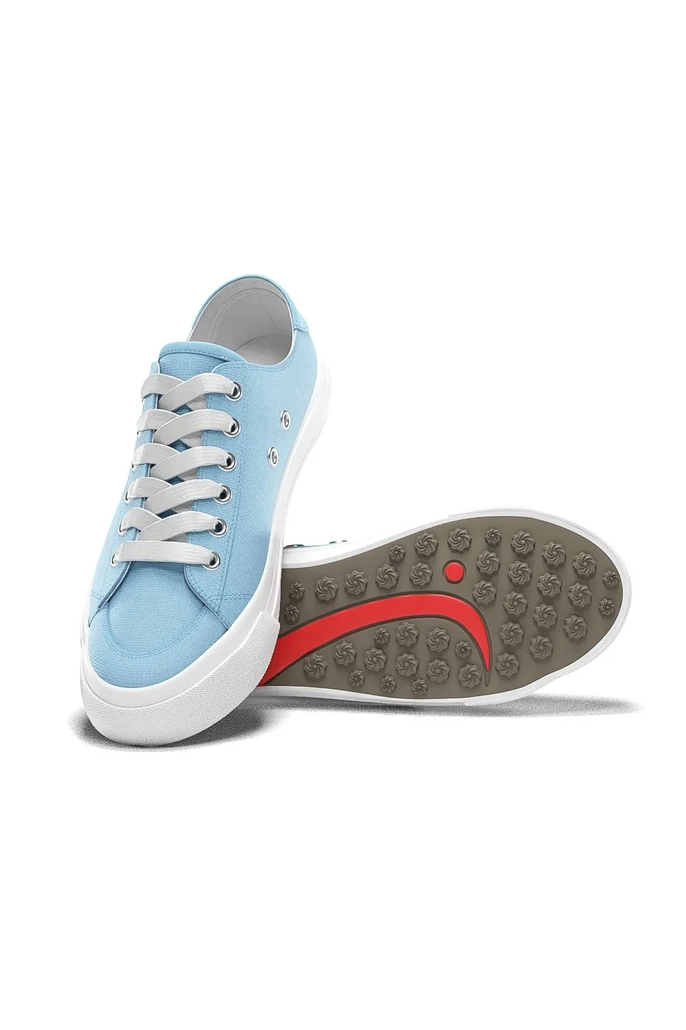 Spikeless Sky Blue Canvas Traveler Shoe - FINAL SALE