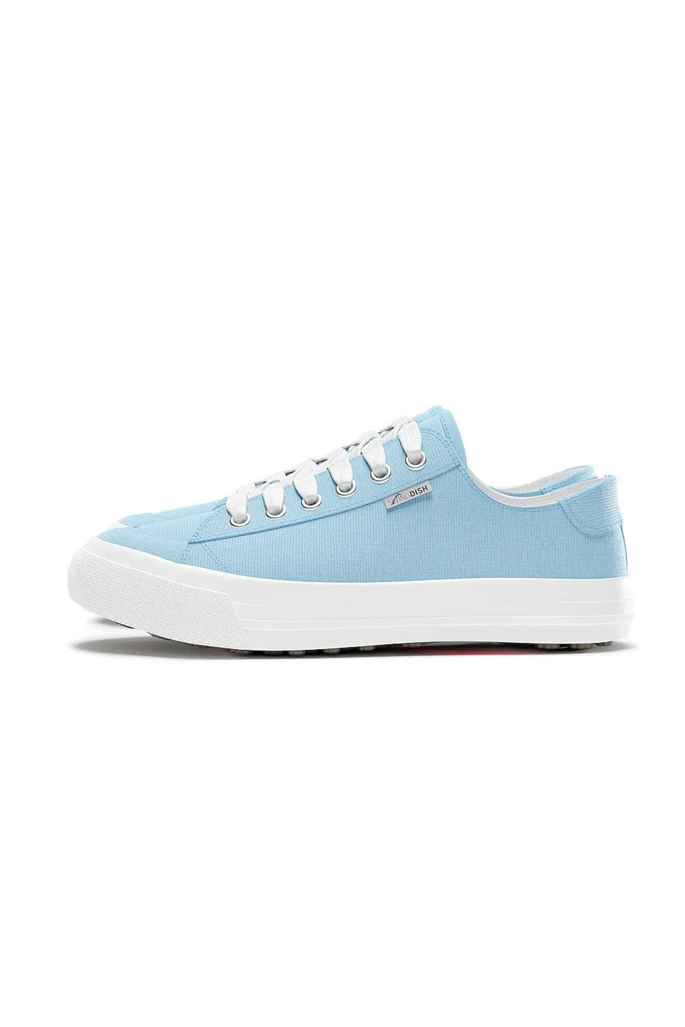 Spikeless Sky Blue Canvas Traveler Shoe - FINAL SALE