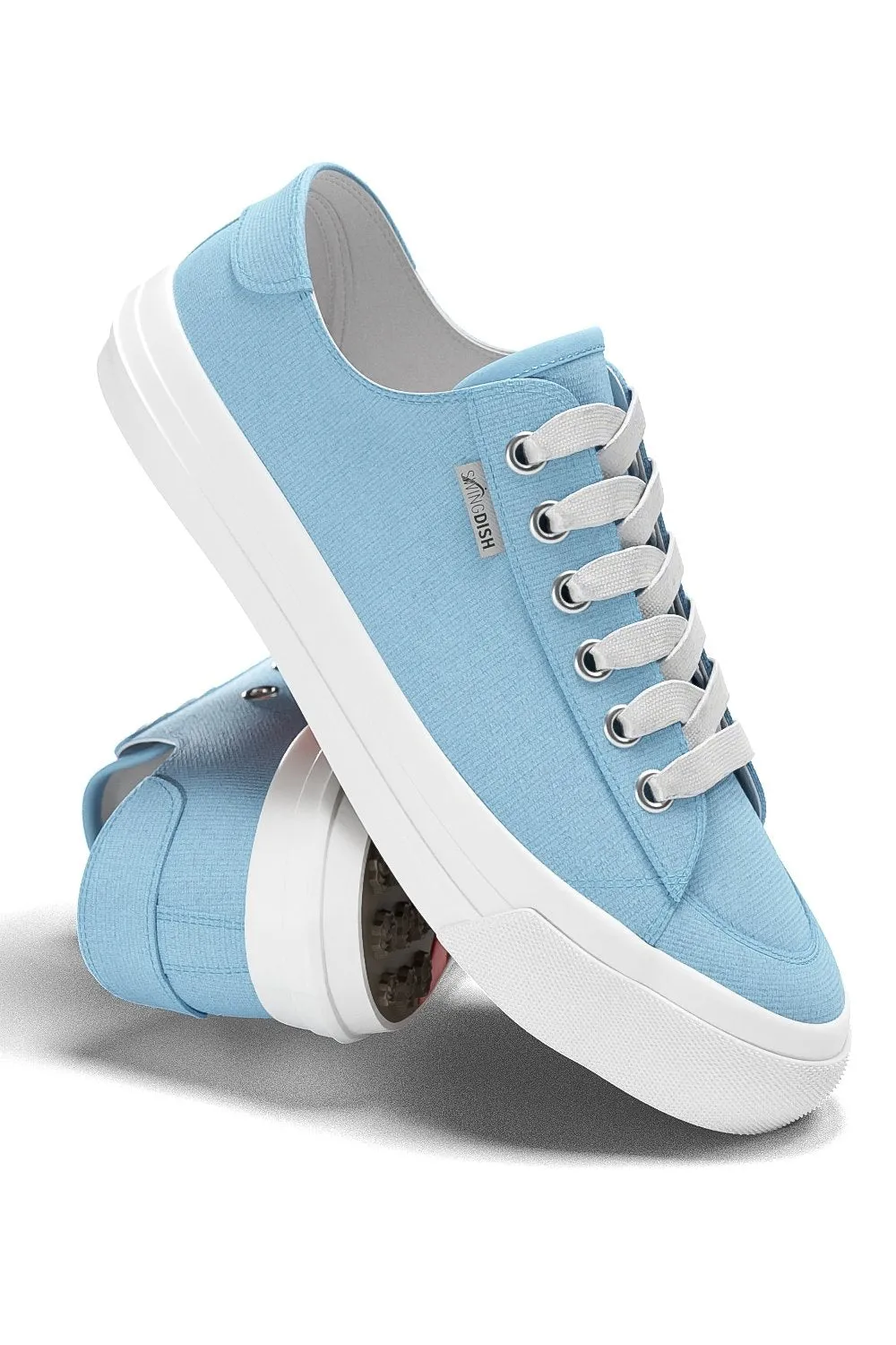 Spikeless Sky Blue Canvas Traveler Shoe - FINAL SALE