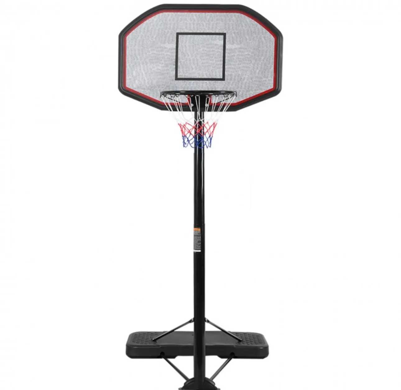 Super Cool Basketball Net Hoop Heavy Duty 43 Inches Indoor | Outdoor | Adjustable Height | Can Be Filled With Sand / Water | 6.6’ - 10’