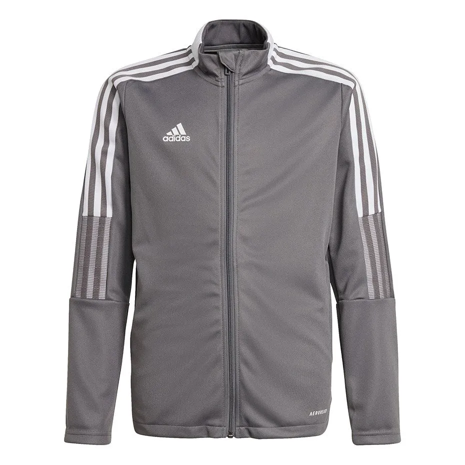 Sweatshirt For Kids Adidas Tiro 21 Track Gray Gm7311 128Cm