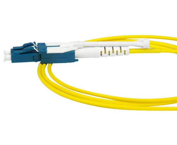 Switchable Uniboot Fiber Optic Patch Cable, Pull/Push, LC to LC, Single Mode 9/125, Duplex