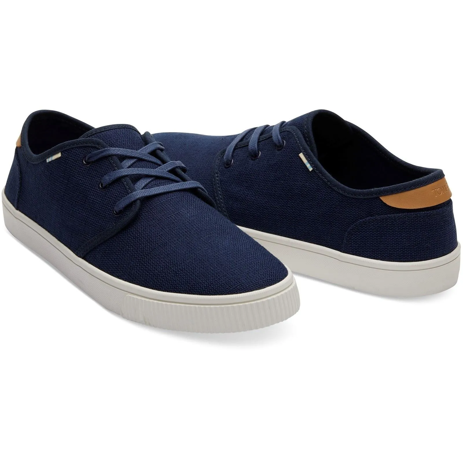 TOMS Carlo Jute Men's Navy Heritage Canvas Trainers