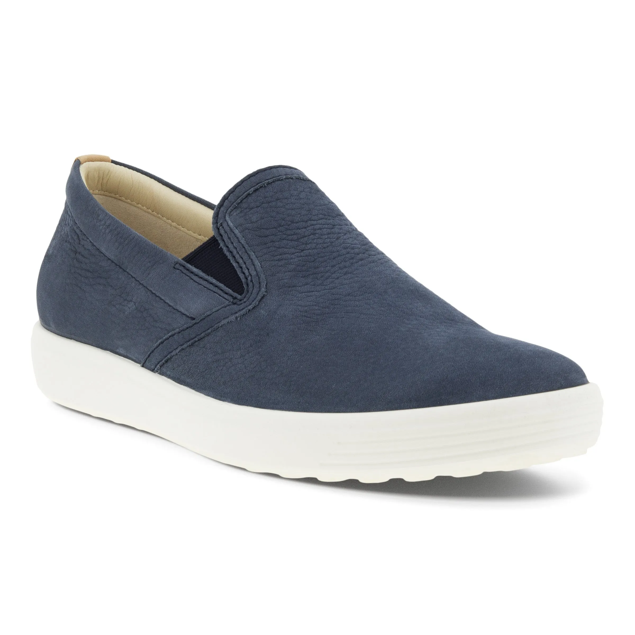 Women's Ecco Soft 7 Slip-On Color: Marine Powder