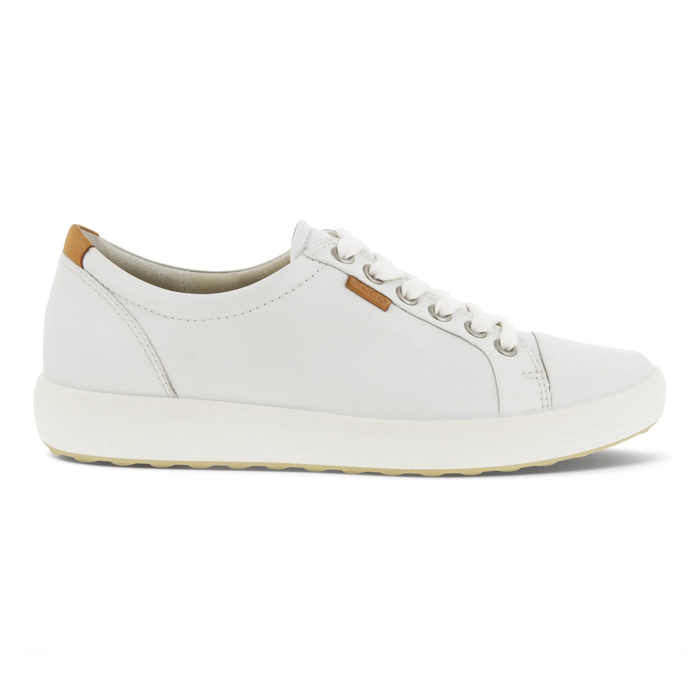 Women's Ecco Soft 7 Sneaker Color: White