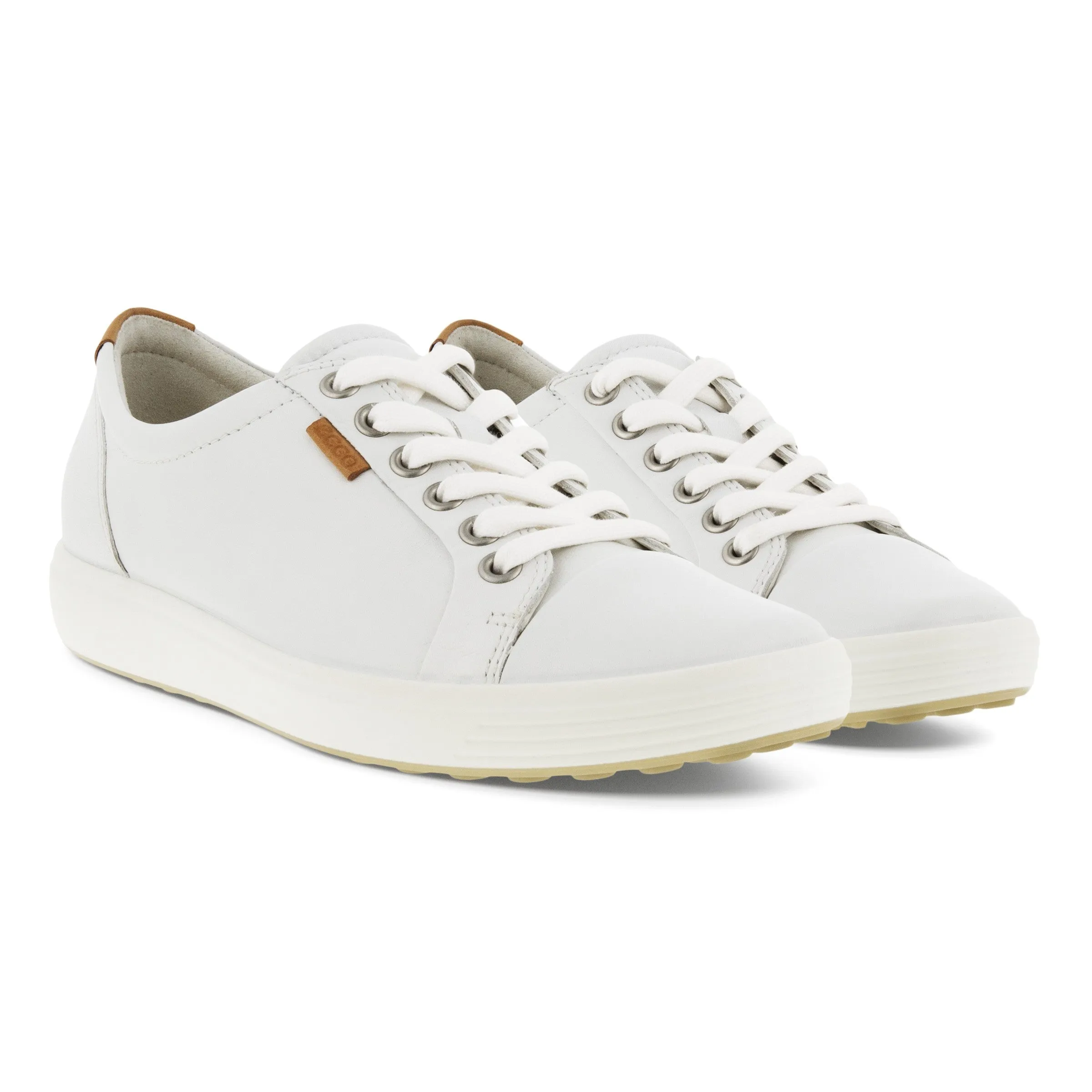 Women's Ecco Soft 7 Sneaker Color: White