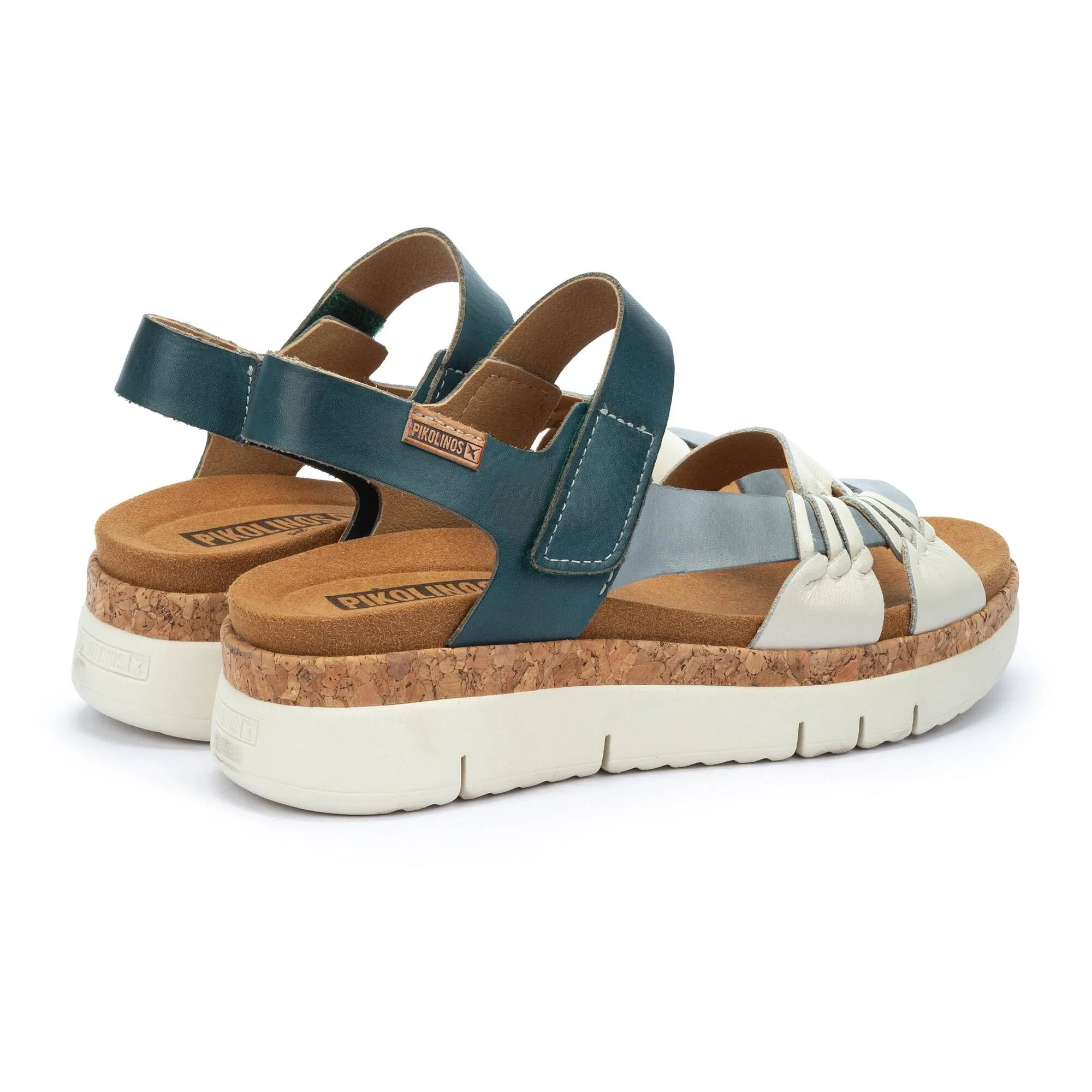 Women's Pikolinos Palma Multicolor Leather Sport Sandal Color: River